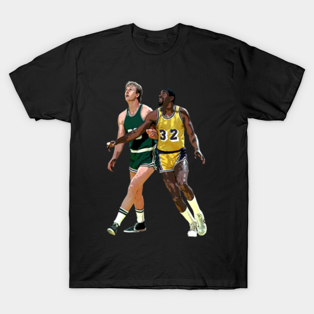magic johnson larry bird t shirt